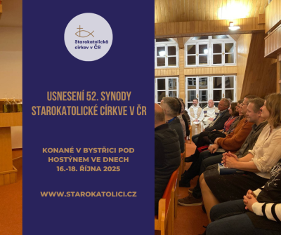 Vyhlášení usnesení 52. synody