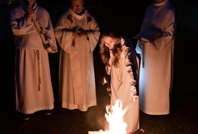 velikonoční oheň v Šumperku