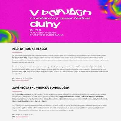 Víra v barvách duhy