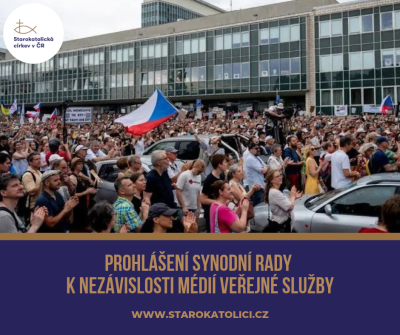 Prohlášení synodní rady k nezávislosti médii veřejné služby